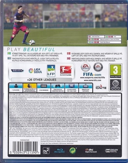 FIFA 16 Deluxe Edition - PS4 - (B Grade) (Genbrug)